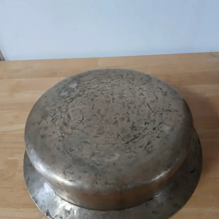 [BUNJANG] Antique Bangjja Yugi Large Bowl / 옛날 방짜 유기 대야