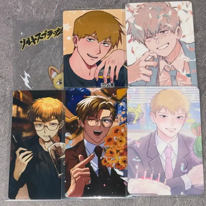 [BUNJANG] Mob Psycho 100 Reigen Birthday Cafe Photocards / 모브사이코 레이겐 생카 생일카페 포카