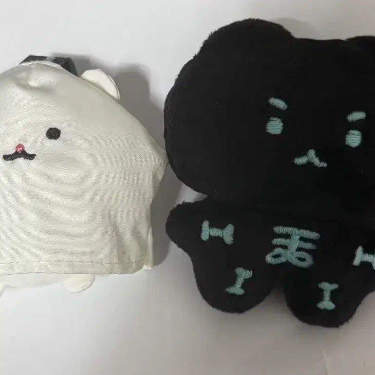 [BUNJANG] Skull Mang-Gom Ghost Hamster Glow-in-the-Dark Plush Keychain Set / 해골 망곰 유령 햄터 야광 인형 키링 세트