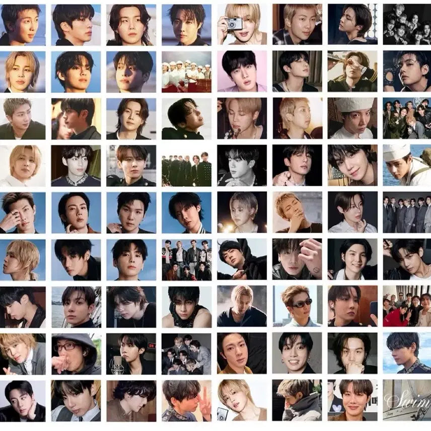 [BUNJANG] BTS Photocard 55 ea &amp; Mini Sticker 72 ea Set / BTS 포카 55장 &amp; 미니 스티커 72장