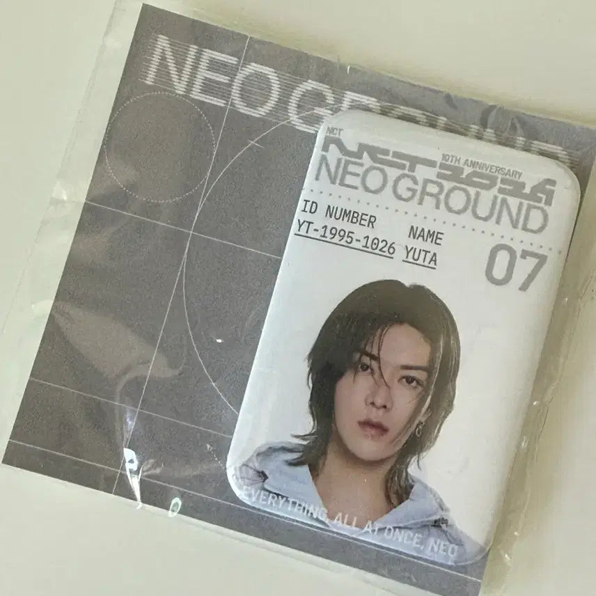 [BUNJANG] NCT 10th Anniversary Pop-up Gacha ID Badge Yuta / 엔시티 10주년 팝업 가챠 ID 뱃지 유타