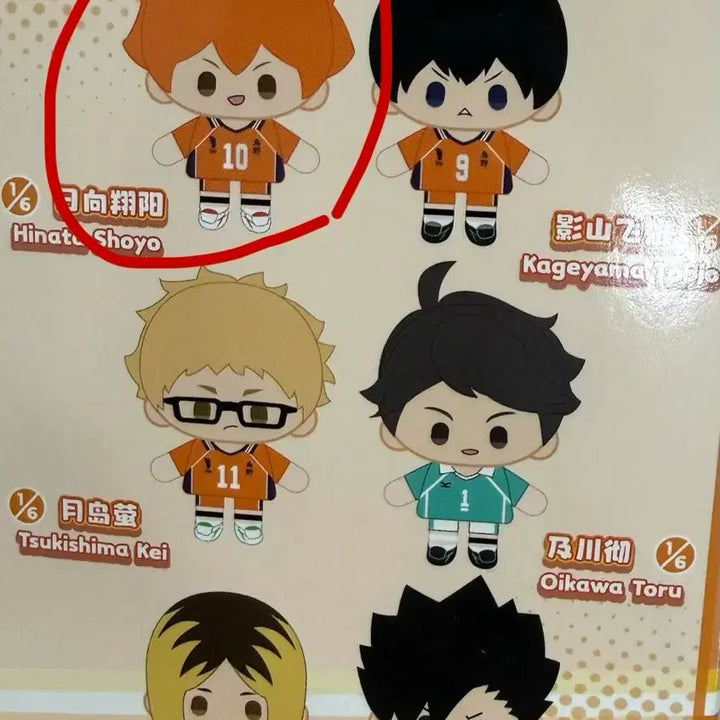[BUNJANG] Haikyuu!! Hinata Nulset Doll Keychain (Sealed) / 미개봉 하이큐 히나타 눌셋 인형 키링