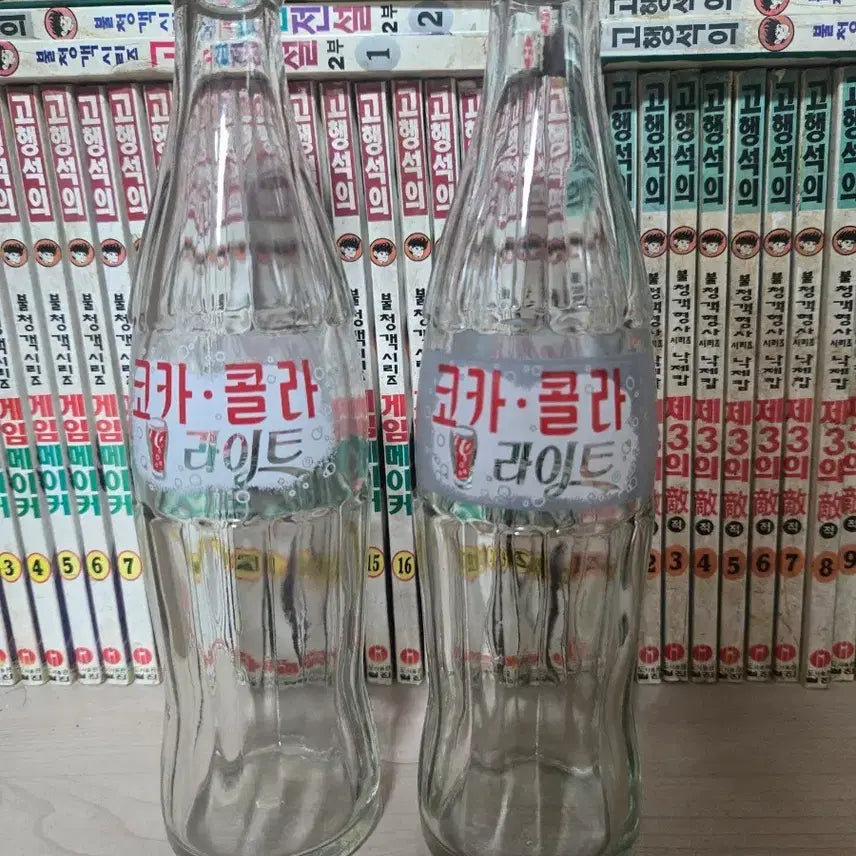 [BUNJANG] Coca-Cola Light Empty Bottles (2 pcs) / 코카콜라 라이트 공병 2개