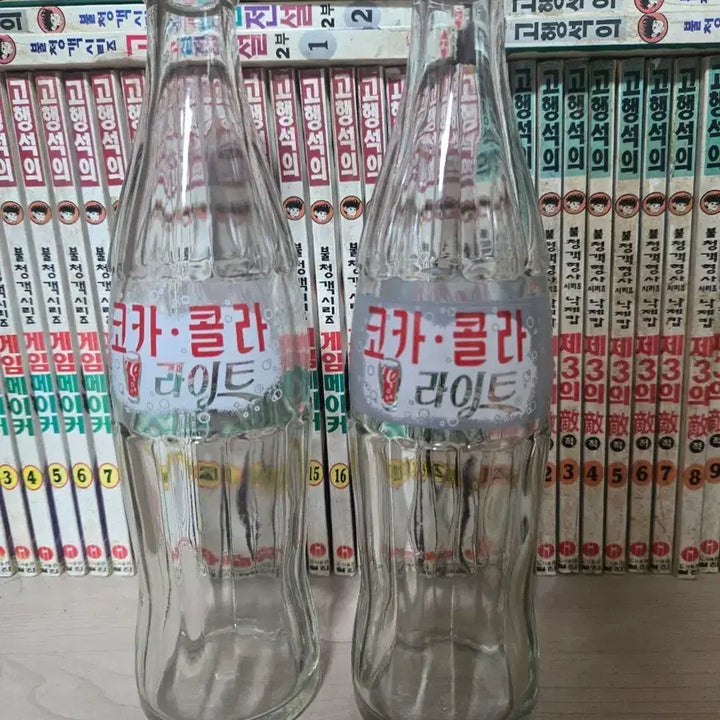 [BUNJANG] Coca-Cola Light Empty Bottles (2 pcs) / 코카콜라 라이트 공병 2개