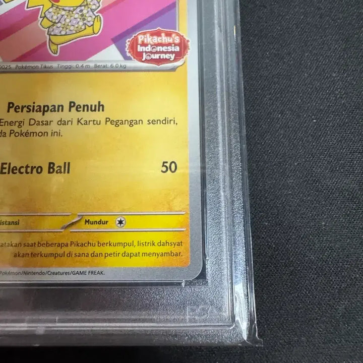 [BUNJANG] Pikachu Batik Indonesia Promo Card PSA 10 / 판매 바틱피카츄 핑크 psa10 인도네시아프로모 셔츠피카츄