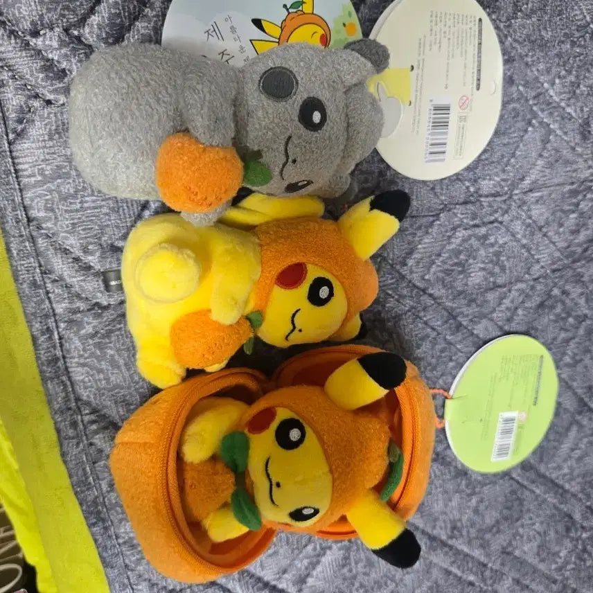 [BUNJANG] Pikachu Jeju Limited Edition Dolhareubang Hallabong 3-Type Full Set / 피카츄 제주 한정 돌하르방 한라봉3종 풀세트