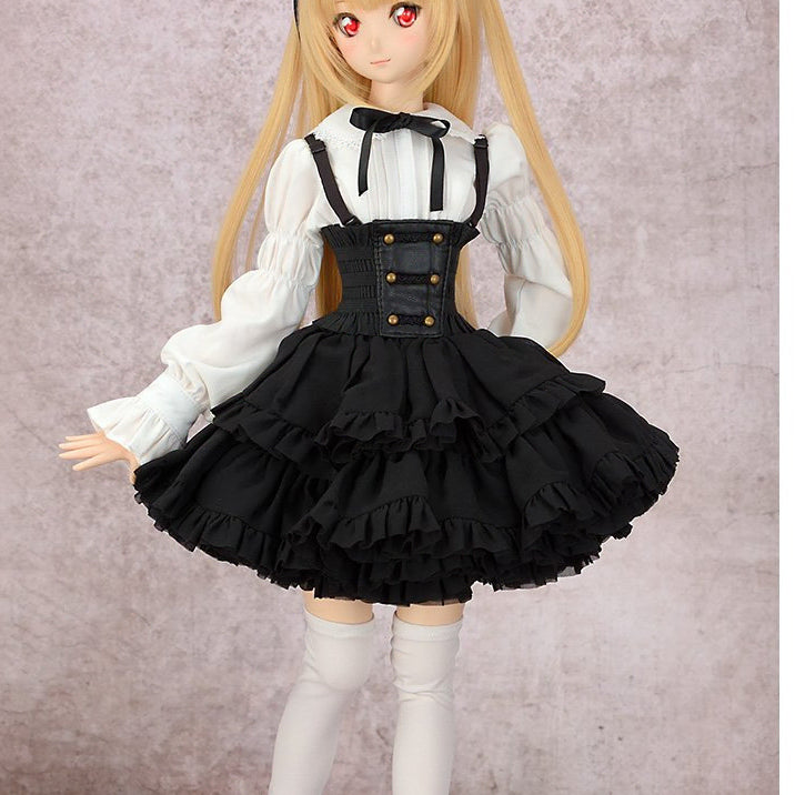 [BUNJANG] Volks Ponpon Panier Red MSD-SD Skirt / 보크스 퐁퐁파니에 레드 msd~sd