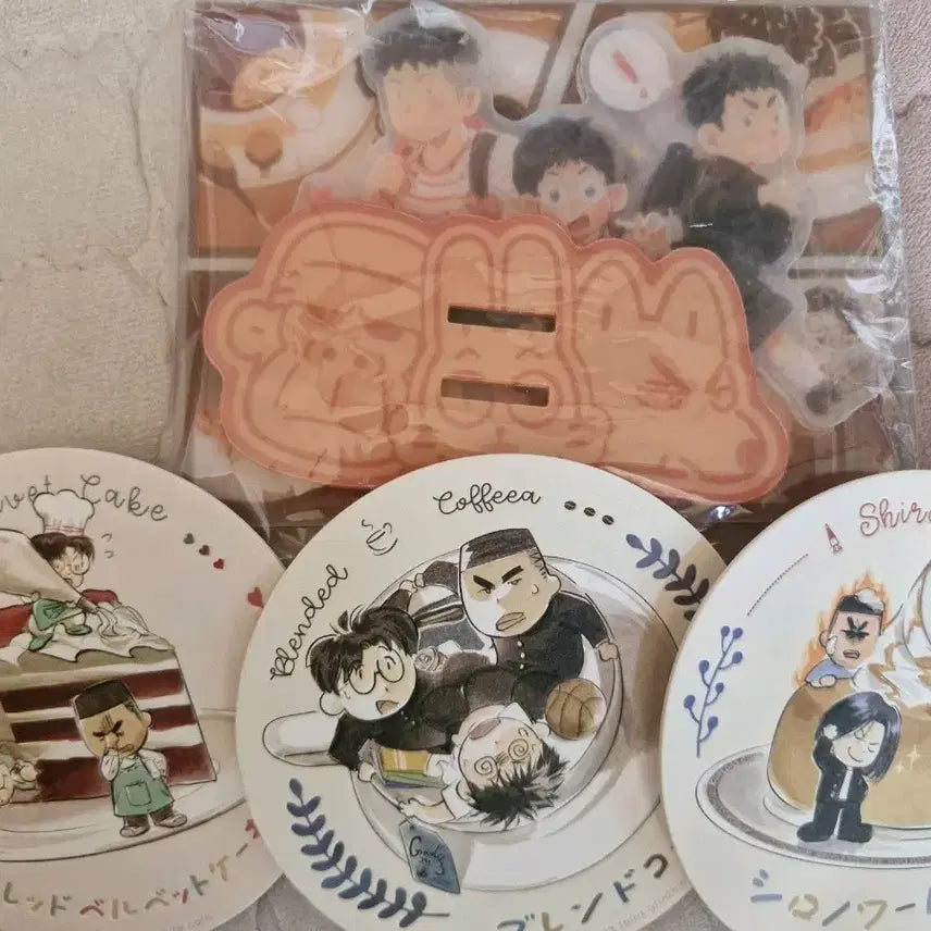 [BUNJANG] Slam Dunk Shohoku 3rd Years Acrylic Coaster Set / 슬램덩크 북산 3학년즈 아크릴 코스터 판매