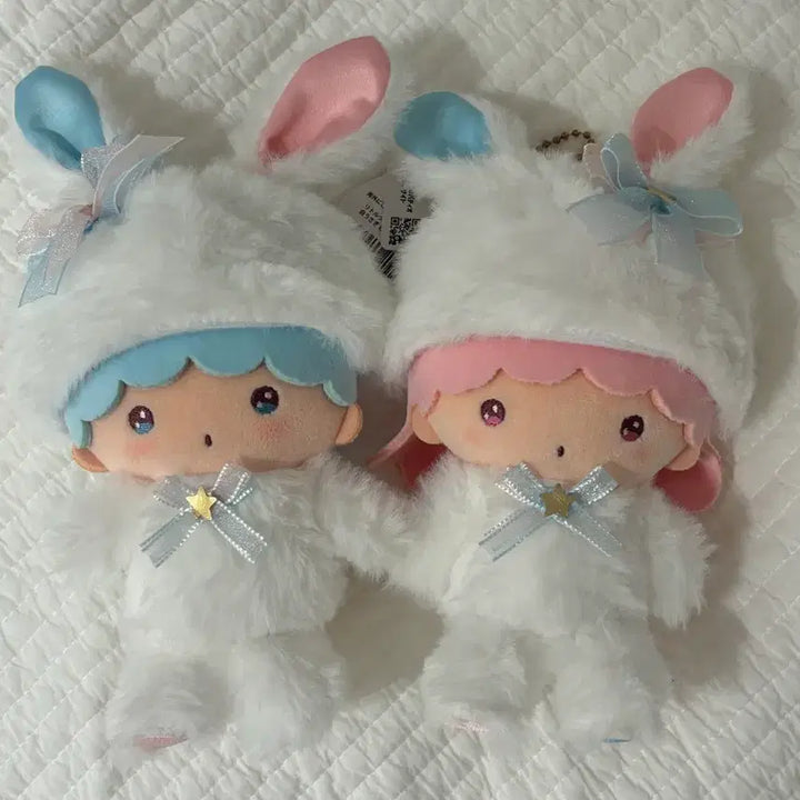 [BUNJANG] Sanrio Kiki Lala White Rabbit Muneu Little Twin Stars Mascot / 산리오 키키라라 흰토끼 무뉴 리틀트윈스타 마스코트