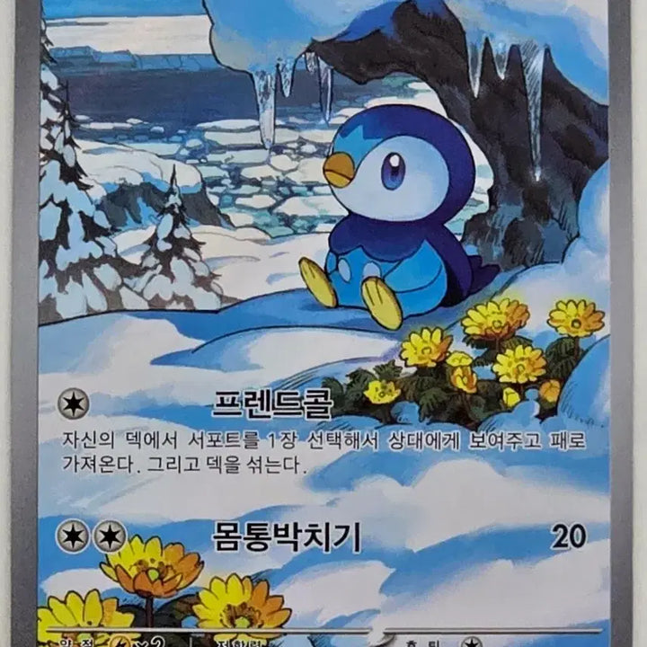 [BUNJANG] Pokemon Card Piplup AR / 포켓몬 카드 팽도리 AR