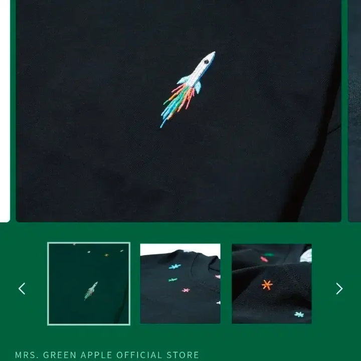 [BUNJANG] Mrs. Greenapple Weltraum Rocket T-Shirt XL / 미세스 젠진 웰트라움 로켓 티셔츠 XL