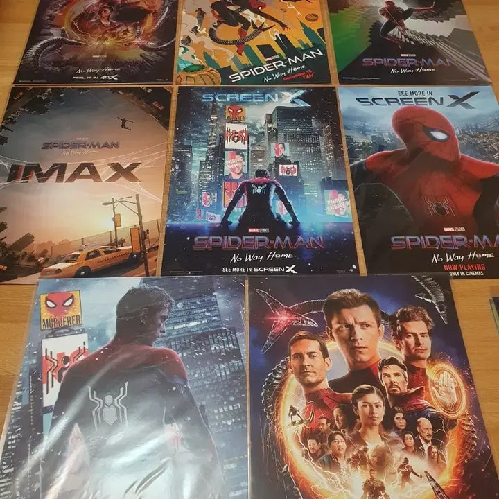 [BUNJANG] Spider-Man CGV Special Premiere Poster Set (8 Types) / CGV 스파이더맨 영화 특전 포스터 8종 아이맥스 스크린X 4DX