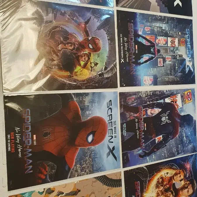 [BUNJANG] Spider-Man CGV Special Premiere Poster Set (8 Types) / CGV 스파이더맨 영화 특전 포스터 8종 아이맥스 스크린X 4DX