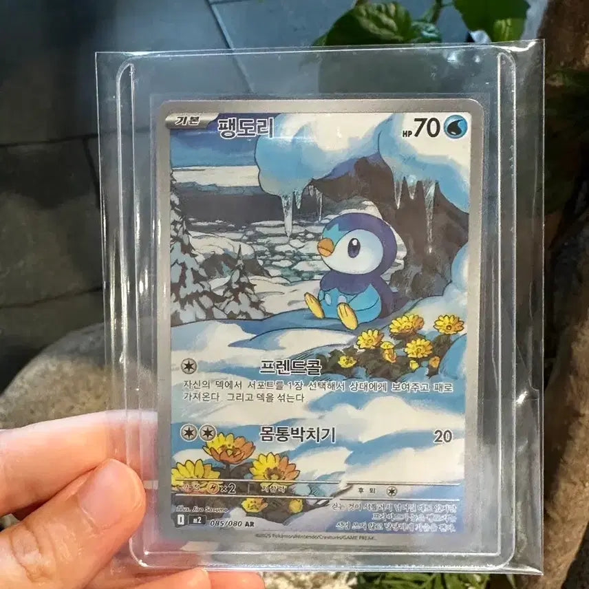 [BUNJANG] Pokemon Card Piplup AR / 포켓몬카드 팽도리 ar s급
