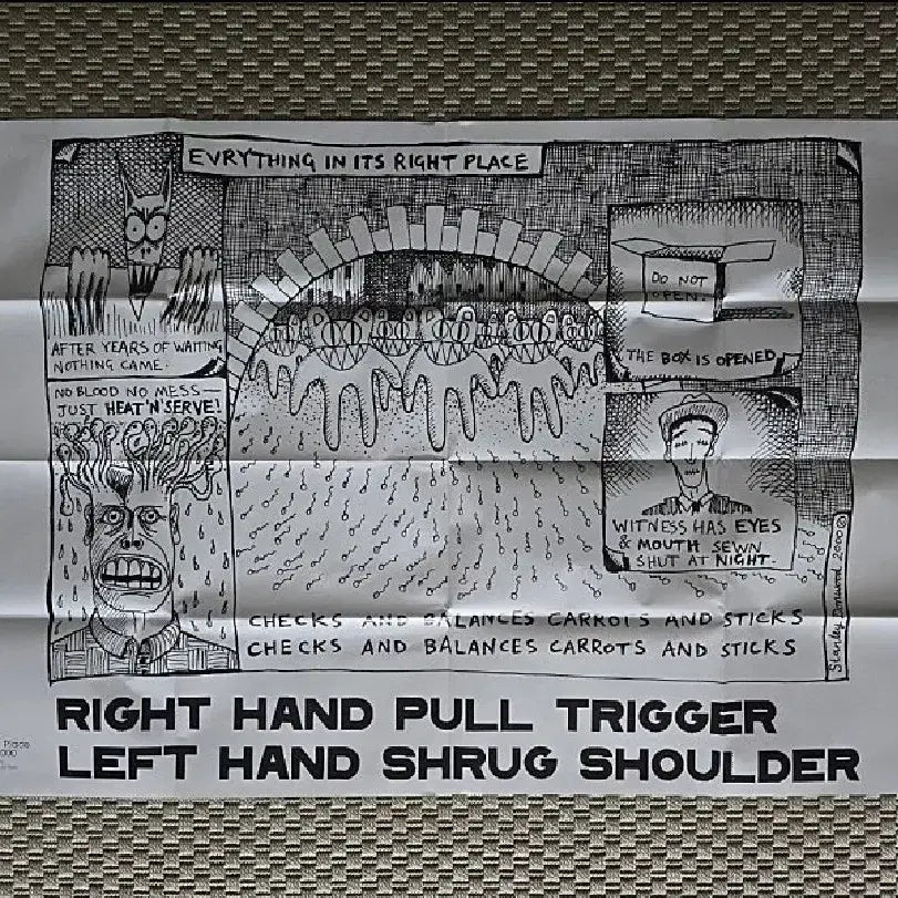 [BUNJANG] Radiohead Large Double-Sided Poster / 포스터 RADIOHEAD 라디오헤드 대형 양면 포스터