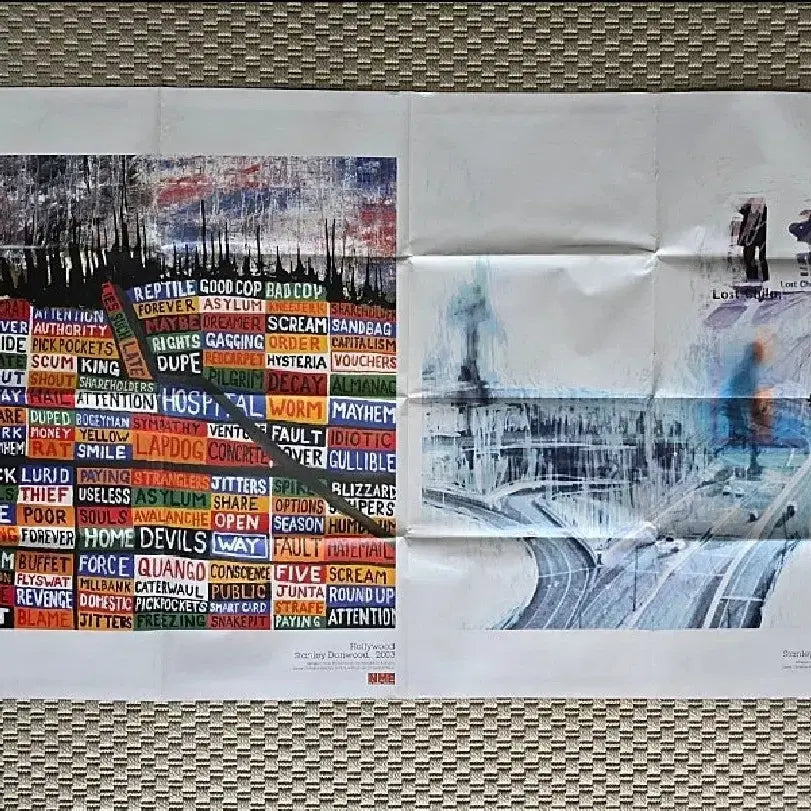 [BUNJANG] Radiohead Large Double-Sided Poster / 포스터 RADIOHEAD 라디오헤드 대형 양면 포스터