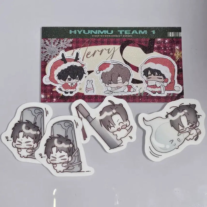 [BUNJANG] Goedam Chulgeun (Ghost Tale Office) Jae Guk Hyonmu Team 1 Choi Yo Won Kim Sol Um Ryu Jae Gwan Jo각 Sticker / 괴담출근 괴출 재관국 현무1팀 최요원 김솔음 류재관 조각스티커