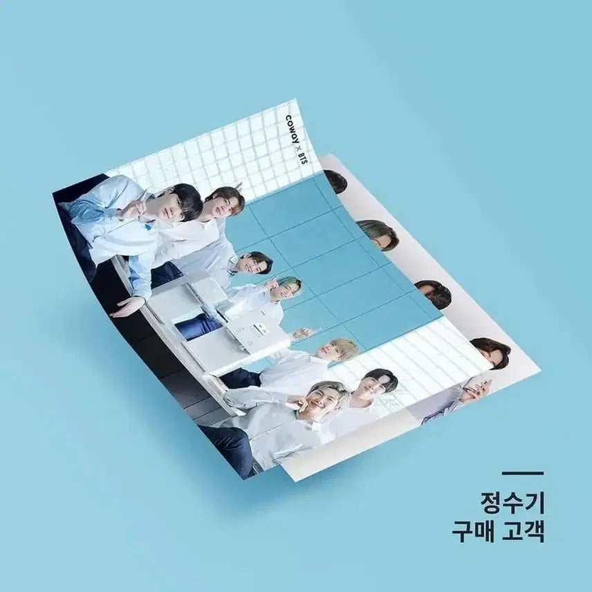 [BUNJANG] BTS Coway Water Purifier Bromide Poster 2-Pack Set / bts coway poster 방탄 코웨이 정수기 포스터 2종 세트