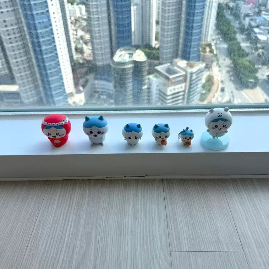 [BUNJANG] Hachiware 6-Piece Figure Set / 먼작귀 하치와레 피규어 6종 일괄