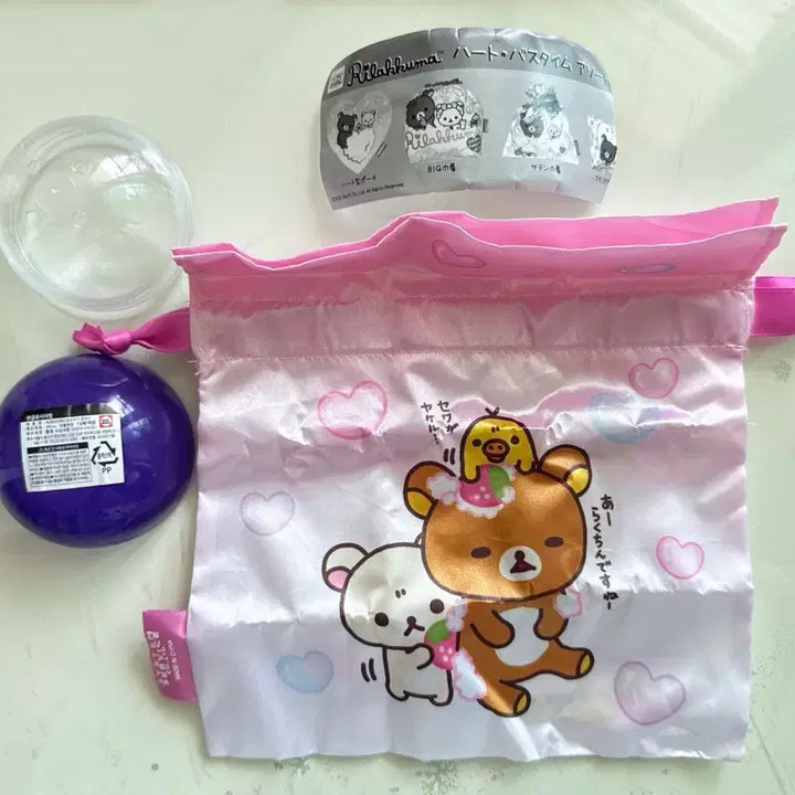 [BUNJANG] Rilakkuma Korilakkuma Bathtime Pouch / 리락쿠마 코리락쿠마 배스타임 복조리형 파우치 가챠