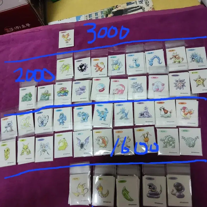 [BUNJANG] Pokemon 30th Anniversary Stickers / 포켓몬 띠부씰 신상 판매 아트워크 30주년
