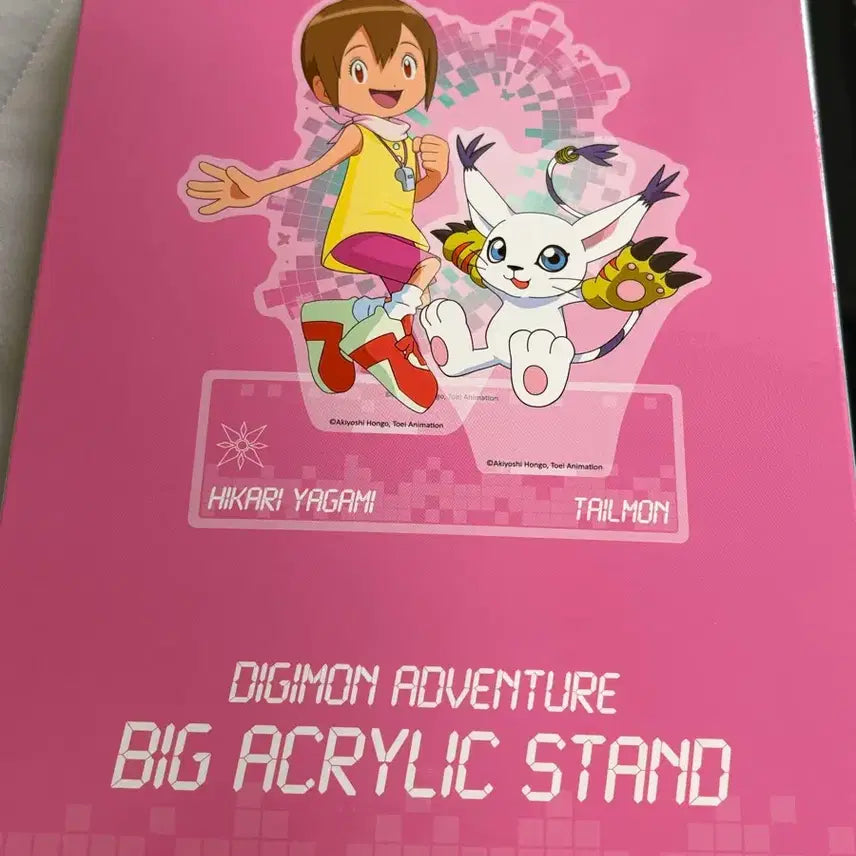 [BUNJANG] Digimon Kuji Big Acrylic Stand Nari &amp; Gatomon / 디지몬 쿠지 빅아크릴스탠드 나리 가트몬