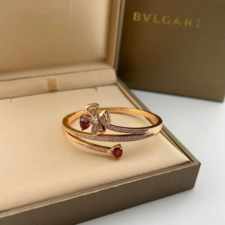 [BUNJANG] Bvlgari Fiorever Rose Gold Water Drop Flower Motif Women&