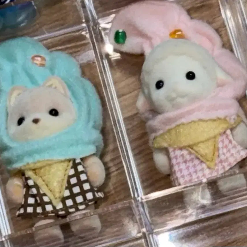 [BUNJANG] Sylvanian Families Ice Cream Trio Caramel Dog &amp; Sheep Bundle Set / 실바니안 아이스트림 트리오 카라멜 강아지 양 일괄