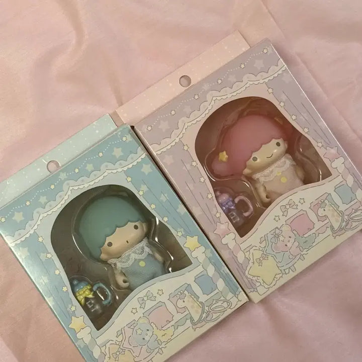 [BUNJANG] Little Twin Stars Kiki Lala "Baby" Sofubi Figure Set (2 Pieces, Sealed) / (2개일괄)(미개봉새상품) 고전키키라라 베이비소프비 피규어 리틀트윈스타