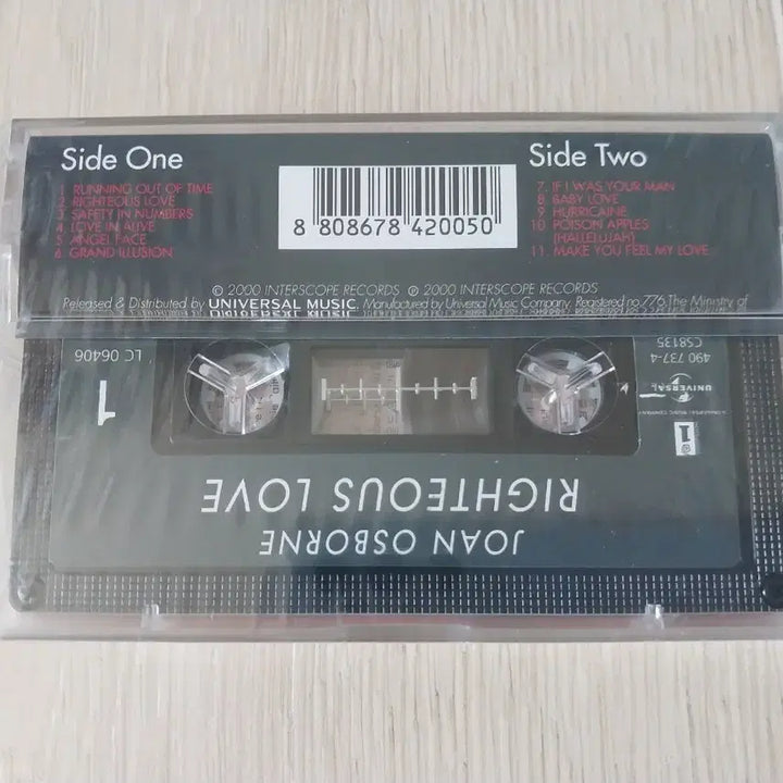 [BUNJANG] Joan Osborne Righteous Love Unsealed Cassette Tape / 조안 오스본 Righteous Love 미개봉 카세트 테이프