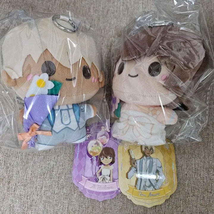 [BUNJANG] Detective Conan Wedding Dolls Set (Amuro, Haibara) - Sealed / 미개봉) 명탐정코난 웨딩 인형