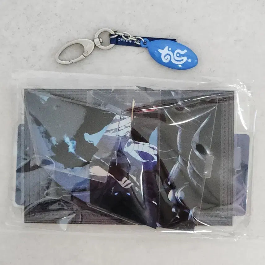 [BUNJANG] Solo Leveling Sung Jinwoo Acrylic Diorama Stand &amp; Rune Stone Keychain Bundle Set / 나혼렙 성진우 아크릴 디오라마 스탠드, 룬석 키링 일괄