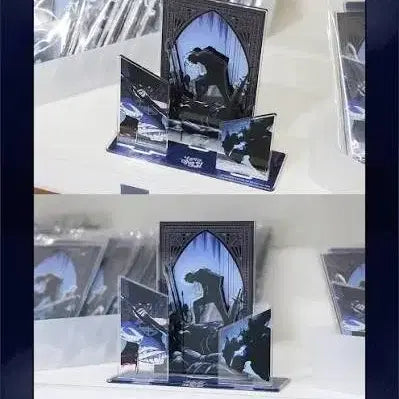 [BUNJANG] Solo Leveling Sung Jinwoo Acrylic Diorama Stand &amp; Rune Stone Keychain Bundle Set / 나혼렙 성진우 아크릴 디오라마 스탠드, 룬석 키링 일괄
