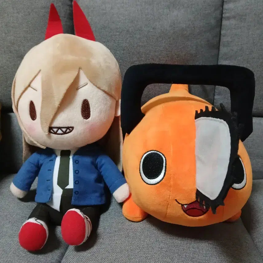 [BUNJANG] Chainsaw Man Power Pochita FuwaPuchi Plush Doll (Medium) / 체인소맨 파워 포치타 후와푸치 봉제인형 누이 중형인형 양도 판매
