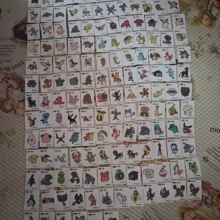 [BUNJANG] Pokemon Stickers 220-Piece Bundle Set (Seasons 1, 2, 4, 9) / 포켓몬 띠부씰 1,2세대,4,9세대,시즌1 중복없이220장 일괄판매합니다