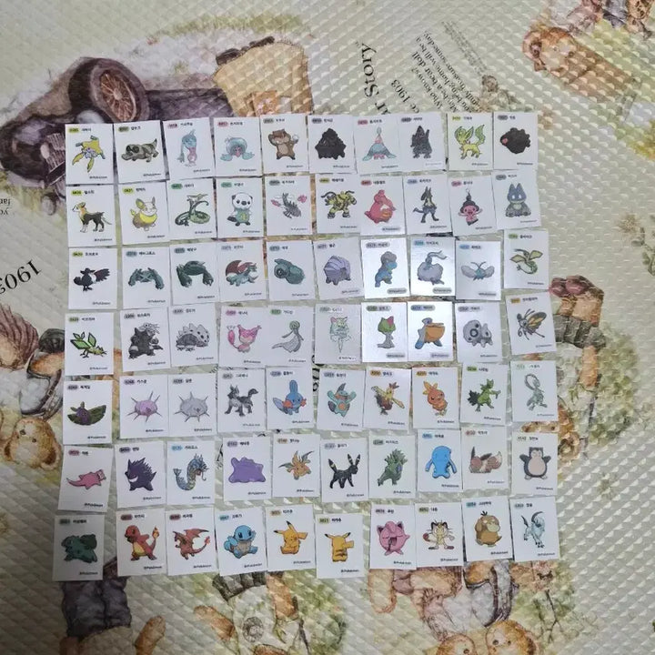 [BUNJANG] Pokemon Stickers 220-Piece Bundle Set (Seasons 1, 2, 4, 9) / 포켓몬 띠부씰 1,2세대,4,9세대,시즌1 중복없이220장 일괄판매합니다