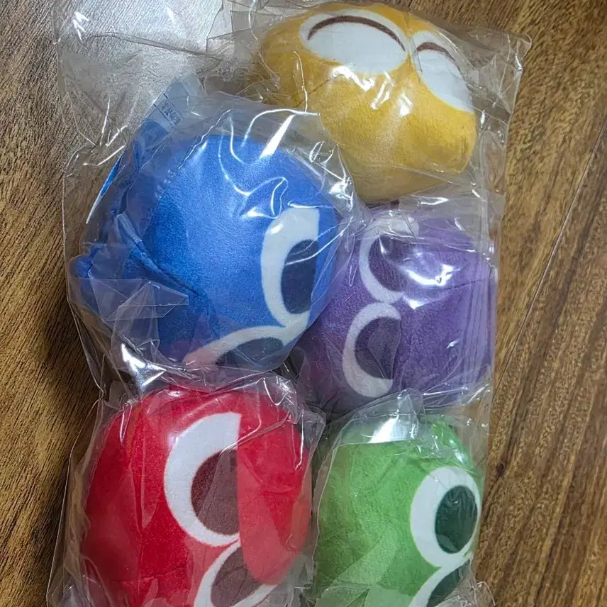 [BUNJANG] Puyo Puyo Mochi Plush Keychains Set of 5 / 뿌요뿌요 모찌 누이구루미 5종 일괄판매