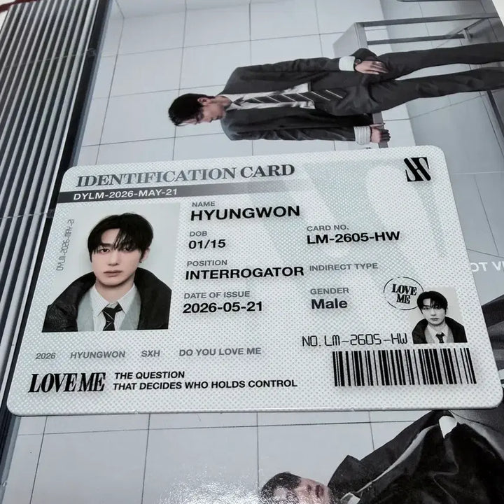 [BUNJANG] MONSTA X Hyungwon Love Me Photocard and ID Card Bundle Set / 셔누형원 러브미 형원 포카랑 아이디카드 일괄
