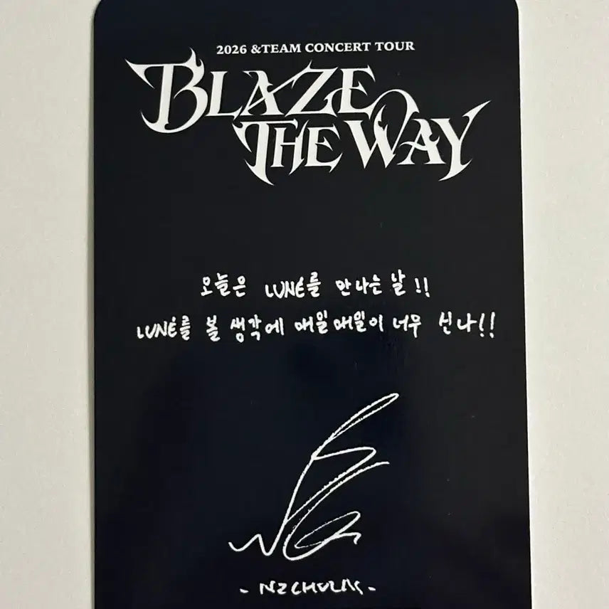 [BUNJANG] ENHYPEN Blood Proof Incheon Rene Zone Photocard - Nicholas / 앤팀 블더웨 인천 르네존 포토카드 - 니콜라스NICHOLAS