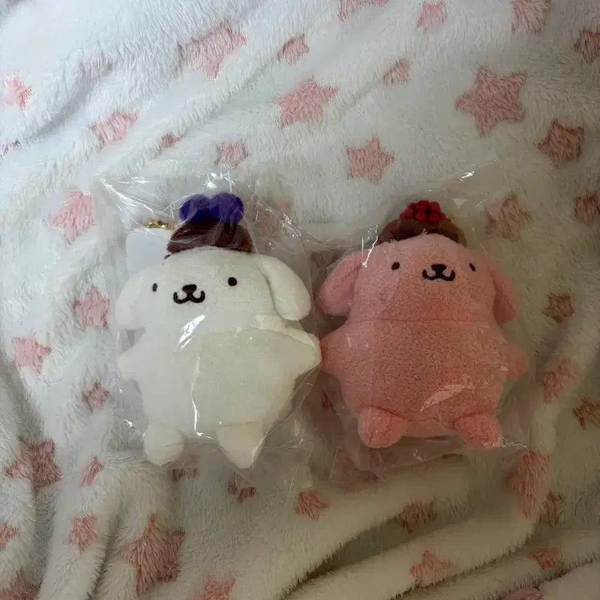 [BUNJANG] Sanrio Pompompurin 30th Anniversary Mascot Bundle Set / 일괄)폼폼푸린 30주년 플레이버 화이트 핑크 마스코트