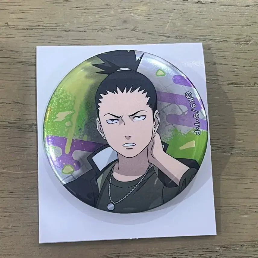 [BUNJANG] Naruto Trading Metal Can Badge Shikamaru / 나루토 트레이딩 메탈 캔 배지