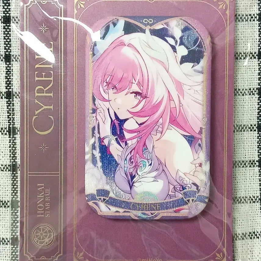 [BUNJANG] Honkai Star Rail Kirine Prism Badge Square Glitter Badge / 하루알인)붕괴 스타레일 기억의 프리즘 키레네 미호요 공굿 글리터 배지