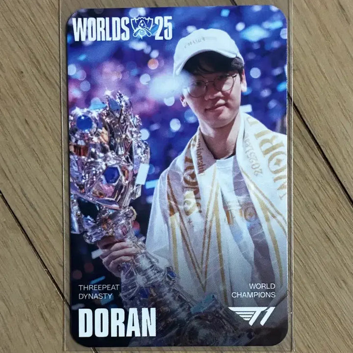 [BUNJANG] MSI T1 Doran 2025 Worlds Championship Photocard / MSI T1 도란 포토카드