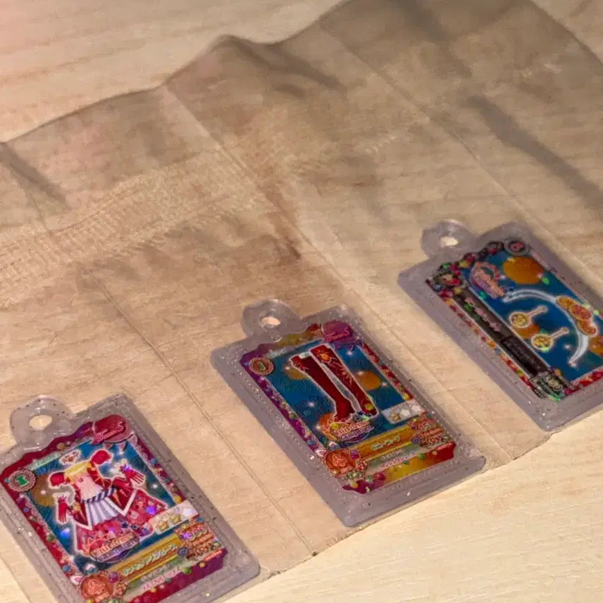 [BUNJANG] Aikatsu! Card Gacha Keychain Set / 아이엠스타 아이카츠 카드 가챠 키링