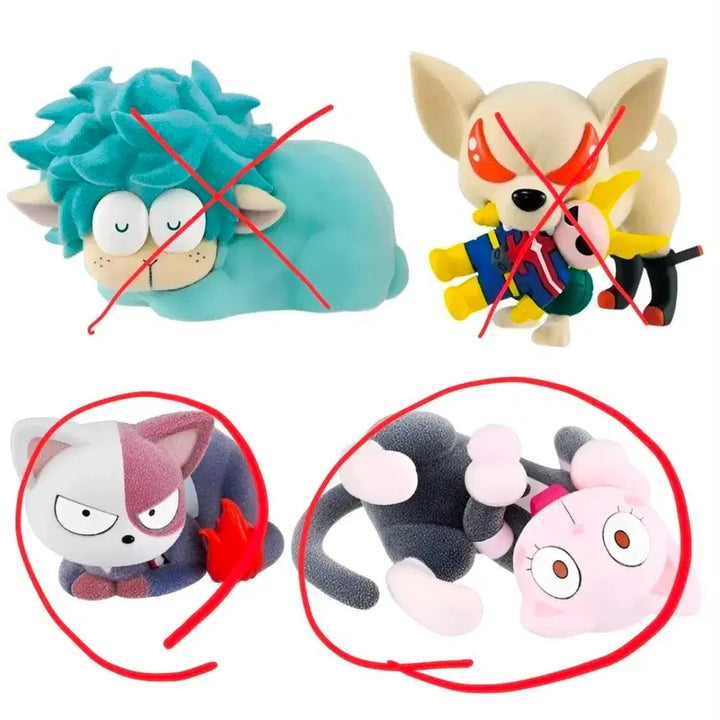 [BUNJANG] Banpresto My Hero Academia Fluffy Puffy 2-Figure Bundle Set / (일괄)히로아카  플러피퍼피 피규어 2종