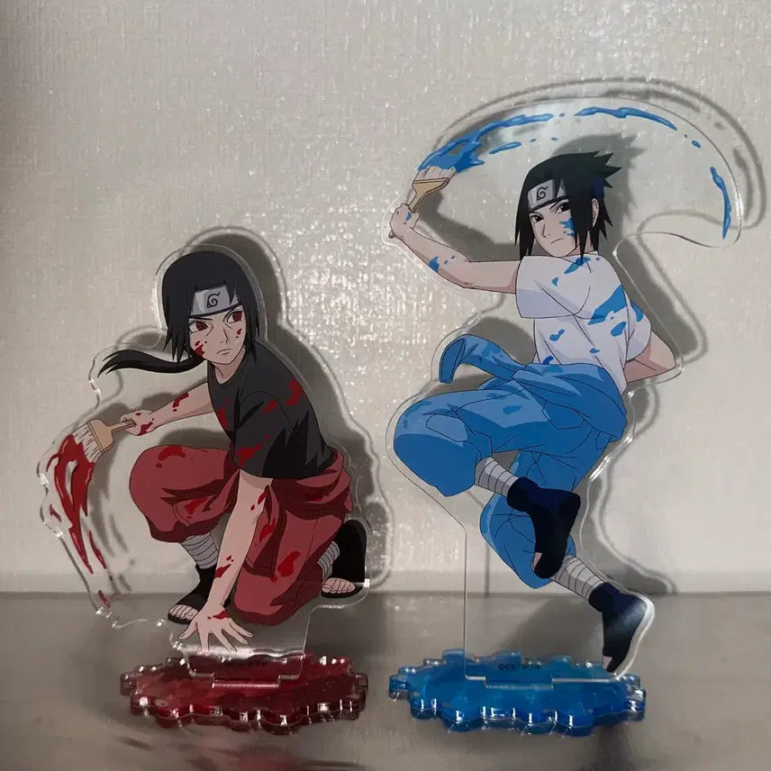 [BUNJANG] Naruto Uchiha Itachi Sasuke Brothers Paint Acrylic Stand Bundle Set / 일괄) 나루토 우치하 이타치 사스케 형제 페인트 아크릴 스탠드