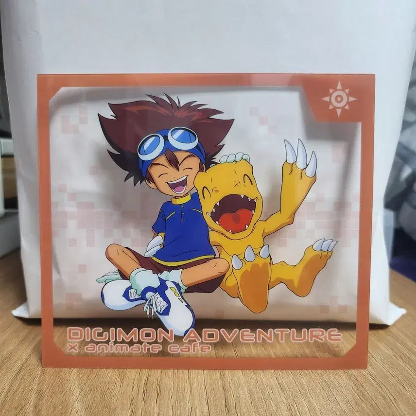 [BUNJANG] Digimon Animate Cafe 50,000 KRW Purchase Bonus Clear Card (Tai &amp; Agumon) / 디지몬 애니메이트카페 5만원 특전 클리어카드 (태일이&amp;아구몬)