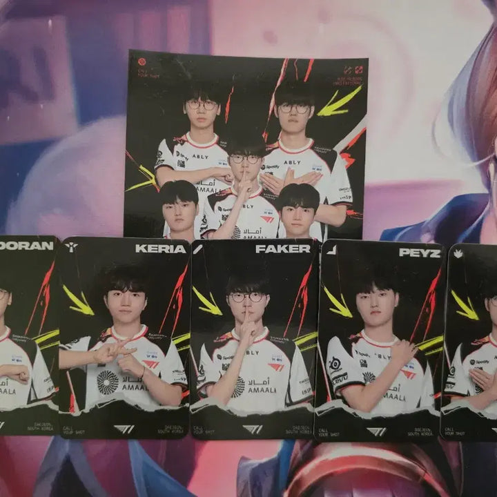[BUNJANG] T1 Faker Lucky Draw Photocard Bundle / [MSI 대전 팬페스타] T1 티원 룰렛 포토카드 풀세트