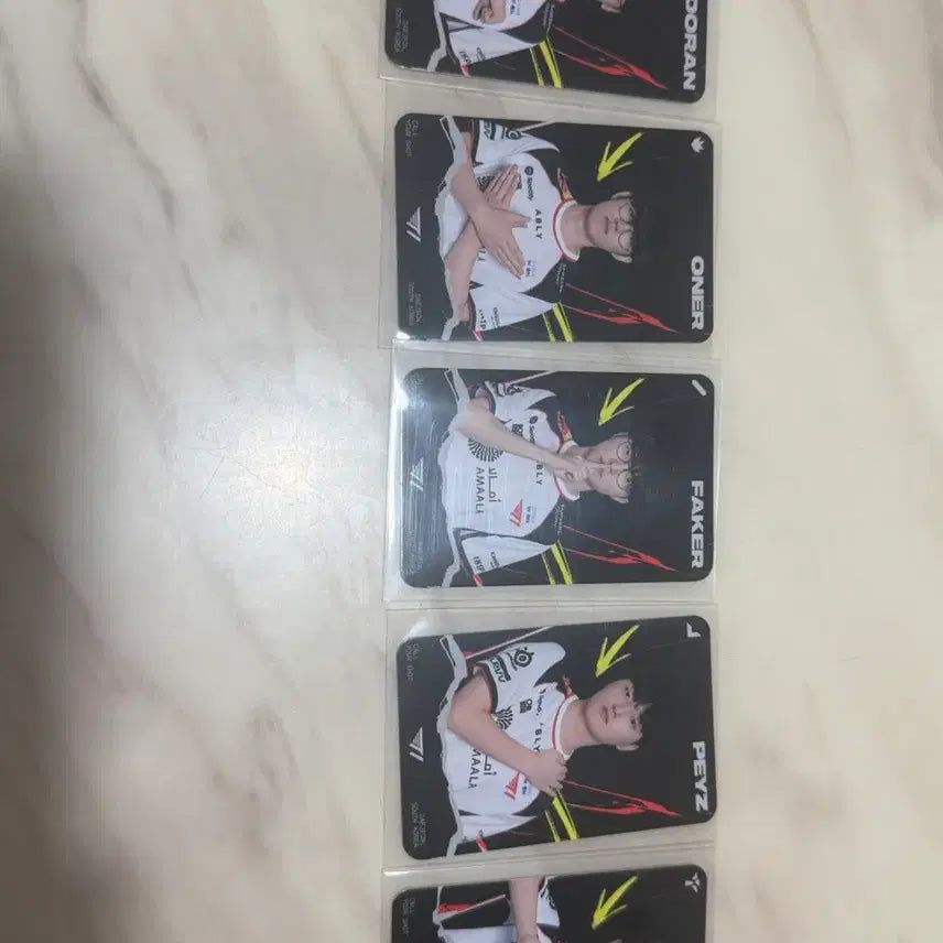 [BUNJANG] T1 Faker League of Legends Player Photocard Set / T1 msi 팬페스타 포카 포토카드 5종 + 엽서