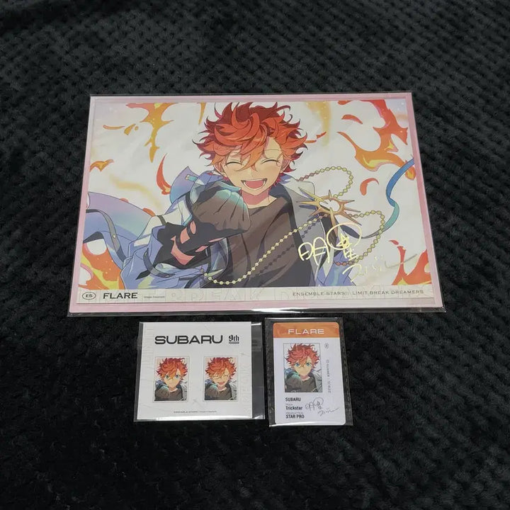 [BUNJANG] Ensemble Stars Subaru 9th Anniversary Photo Set / 앙스타 중스타 스바루 9주년 증사 포스터 카드 홀더 세트